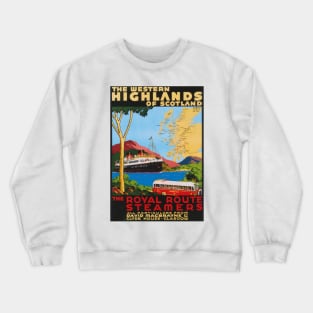 Vintage Travel - Scotland Highlands Crewneck Sweatshirt